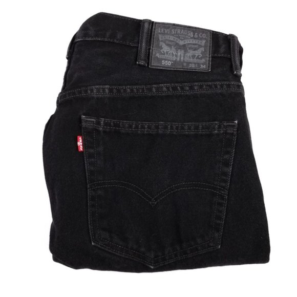 Levi's | 550 Relaxed Fit Black Denim Jeans 38x34 - Picture 8 of 8